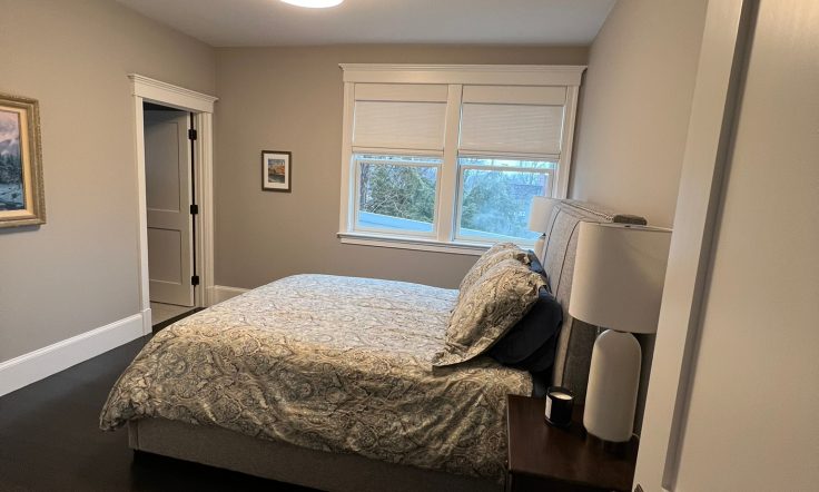 organized and cleaned master bedroom.